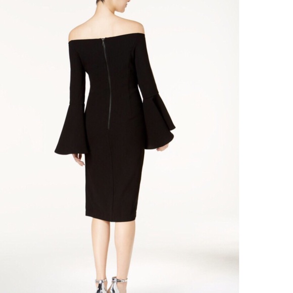 BARDOT 🖤 'Solange' Off Shoulder Midi Dress - Picture 5 of 7